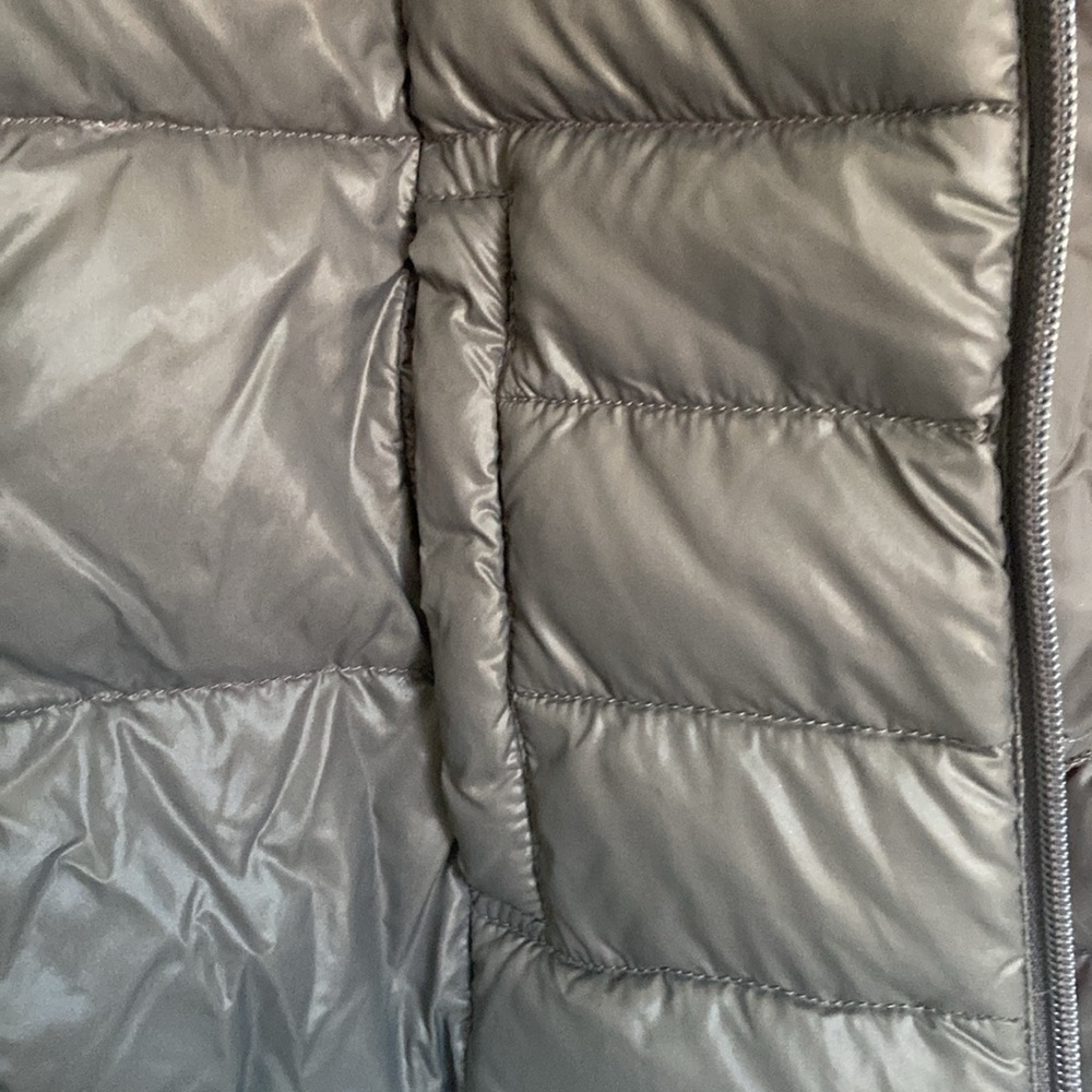 Bernardo XS grey + pink packable goose down puffer coat with bag - Picture 4 of 8